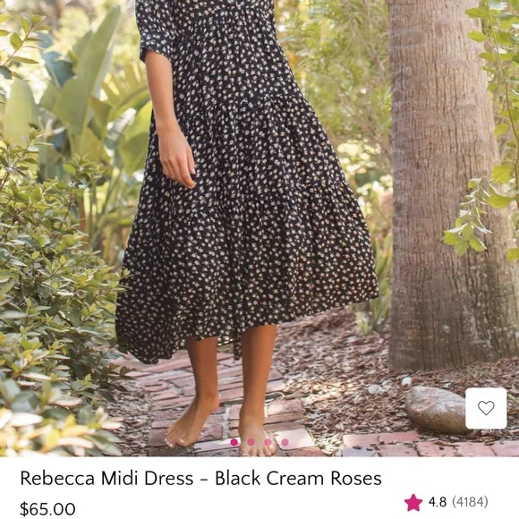 NATURAL LIFE Blue and Purple Midi Dress - Picture 5 of 5